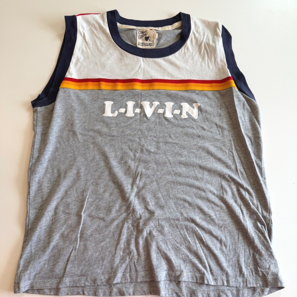 Camp Collection Austin City Limits 2017 Music Festival Tank Top XL Gray LIVIN